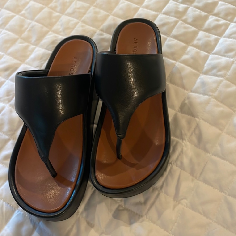 Aerosole platform sandals. On sale at Zappos for $98.